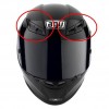 AGV GP-TECH přední větráky černé
